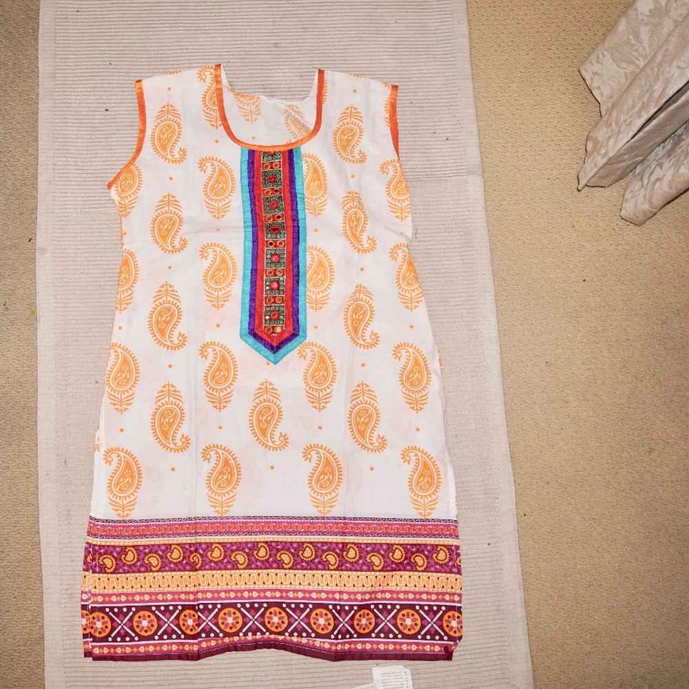 Halife Indian Paisley Tunic Dress